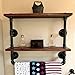 Industrial Retro Wall Mount Pipe Bathroom Shelf,Bathroom Towel,Cloth Holder,Reclaimed Wood Pipe Shelf Pipe Shelves and Towel Holder,Floating Shelves,Bathroom Decor,Towel Storage, Towel Rack (2 Tier)