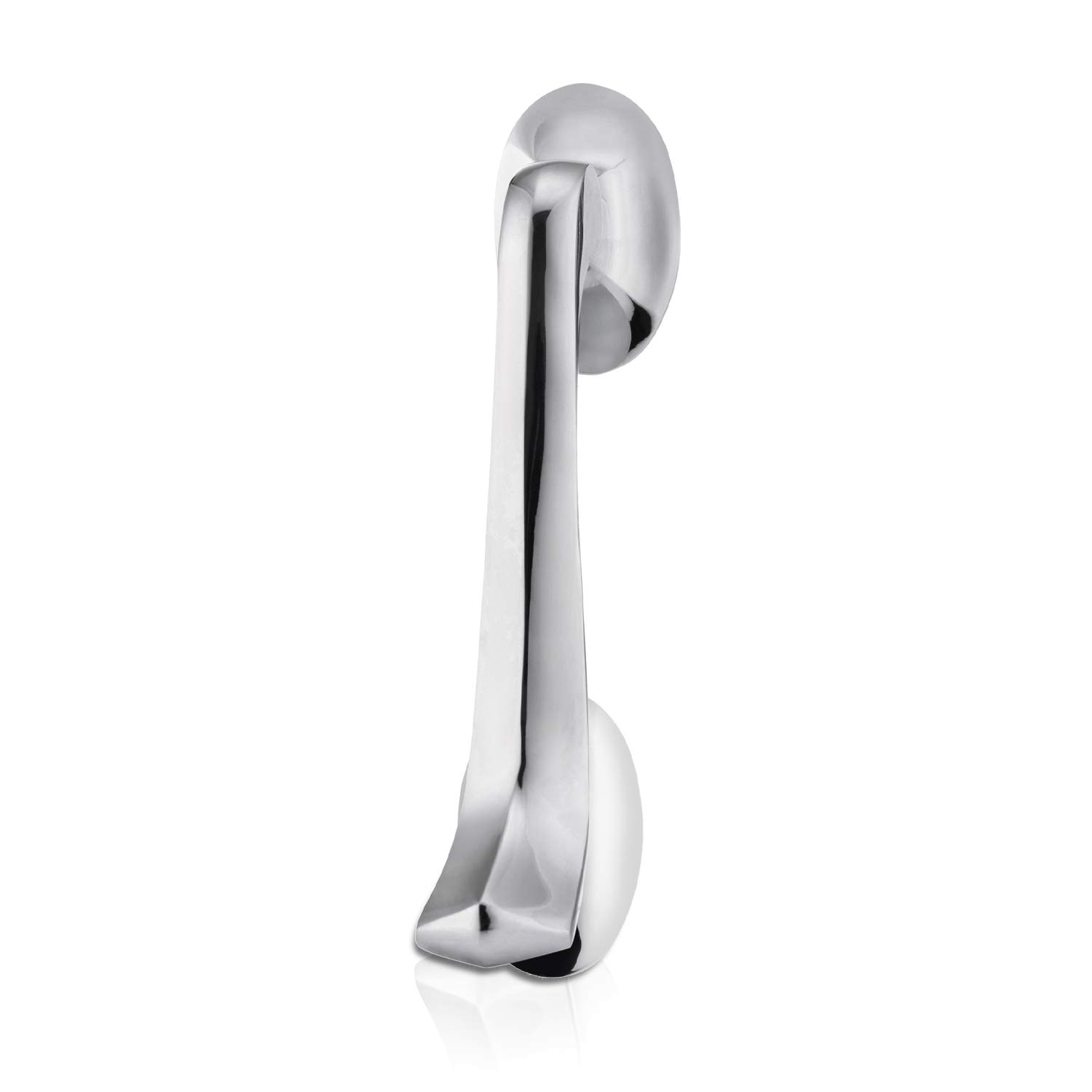XFORT® Door Knocker Polished Chrome, Victorian Scroll Door Knockers for Front Door, Elegant Front Door Furniture with a Modern Stylish Design, Perfect for Alerting You of Visitors to Your Home