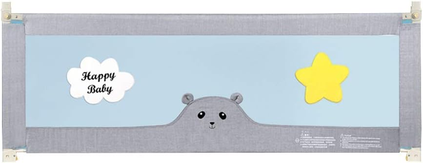 Bed rails Xiaomei Safety First for Toddlers with Breathable Mesh Waterproof and Scratch Resistant Oxford Cloth Can Be Lifted Vertically Used in Home, Outdoor (Size : 190cm)