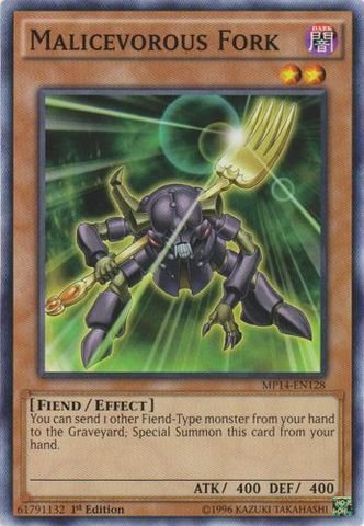 Yu-Gi-Oh! - Malicevorous Fork (MP14-EN128) - Mega Pack 2014 - 1st Edition - Common