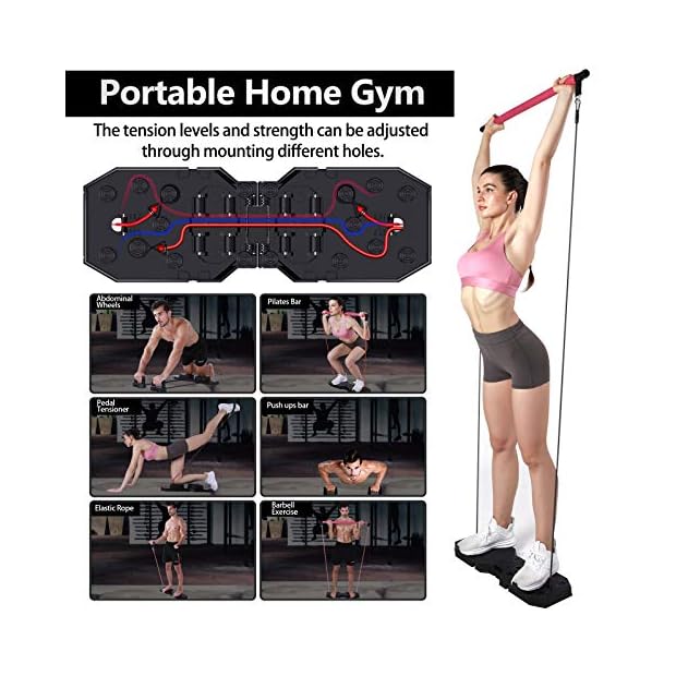 Megoal Portable Home Gym, Muscle Build Workout Equipment for Men and