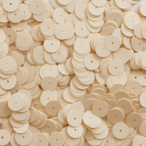 10mm Flat Round SEQUIN PAILLETTES ~ Opaque PEACH PINK ~ Loose sequins for embroidery, bridal, applique, arts, crafts, and embellishment. Made in USA.