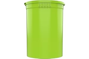 DRAGON CHEWER 30 Dram CR Plastic Packaging Pop Top Containers - Child Resistant Travel Holder Vial Bottles - 160 qty (Lime Green)