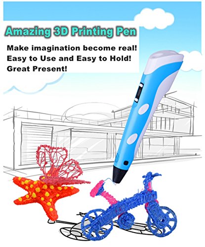3D Printing Pen with LCD Screen, CCTRO 3D Pen Drawing Printer Pen for 3D Printing, Drawing, Doodle Model Making and 3D Modeling, with 30g PLA Filament, Perfect Gift