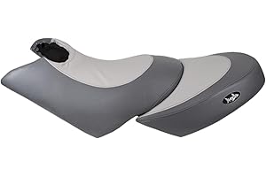 BlackTip Jetsports Seat Cover for SeaDoo 02-06 GTX 4-Tec,SC,LTD SC / 05-09 RXT, RXT-X 255/03-08 Wake 155,215/02-03 GTX DI (Gray/Dark Gray)