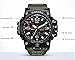 Mens Large Dual Dial Analog Digital Quartz Sport Watch Multifunction Two Timezone 24H Military Time Waterproof Casual Back Ligh 51M Waterproof Resistant Day Date
