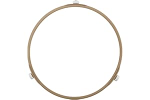 RESTYNIC Microwave Turntable Ring with Swivel Roller Support, Universal Fit for Glass Plate Rotating Tray, Heat Resistant, Enhance Microwave Efficiency (Brown, 8.66 inch)
