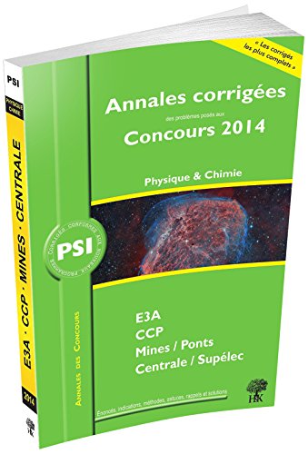 PSI physique et chimie 2014