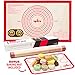 Extra Large Silicone Pastry Mat and Baking Sheet - Non Stick Thick Non-slip Reusable Mats with Measurements | Uses - Rolling Fondant | Dough | Oven Liner | Counter mat | Macaroon | Pie Crust 16