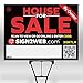 Web Enabled House for Sale by Owner Yard Sign + Website - Large 18” x 24” Laser Printed High Visibility Home for Sale Sign - Double Sided for Sale Yard Sign - The Evolved Real Estate for Sale Sign!