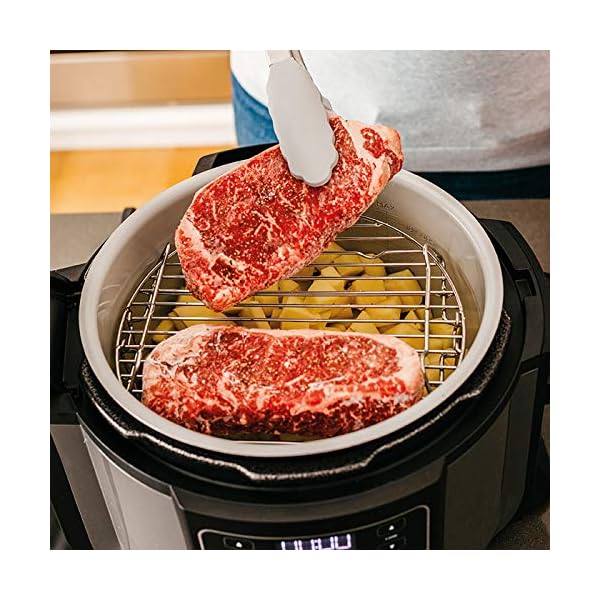 Ninja Foodi Multi-Cooker [OP300UK], 7-in-1, 6L, Electric Pressure Cooker and Air Fryer, Grey and Black