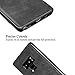 SALAWAT Compatible with Galaxy Note 9 Case Slim PU Leather Vintage Shockproof Phone Cover Lightweight Premium Soft TPU Bumper Hard PC Hybrid Protective Case for Galaxy Note 9 (Black)
