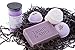 Bath / Spa Gift Set |Natural Handmade Lavender Soap Bar, Lavender Scented Dead Sea Bath Salt, 4 Fizzy Bath Bombs (2 Each, Lavender and Coconut Milk & Lavender)|Gift Boxed | Made in USA by Tatum & Shea
