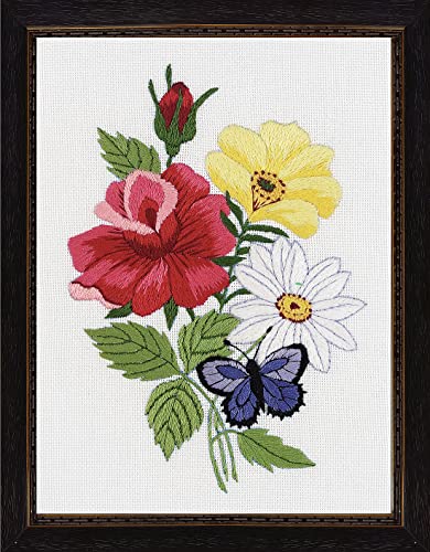 Butterfly Floral Embroidery Kit