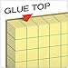 TOPS Quadrille Pad, Gum-Top, 8-1/2 x 11 Inches, Quad Rule (4 x 4), Canary Paper, 50 Sheets per Pad, 12 Pads per Pack (3313)
