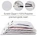Kealive Laundry Bags, Mesh Wash Bags, Travel Laundry Bag(5pcs) - White Wash Bag with Zipper (2 Large, 2 Medium and 1 Small)