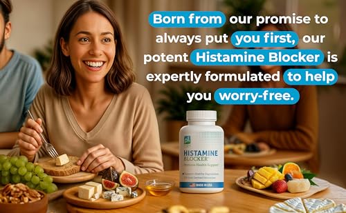 Prodigy Life Premium Histamine Block Supplement - Advanced Histamine Blocker Supplement - with Diamine Oxidase (DAO) Enzyme - Breaks Down Histamine For Food-Derived Histamine Intolerance - 30 ct