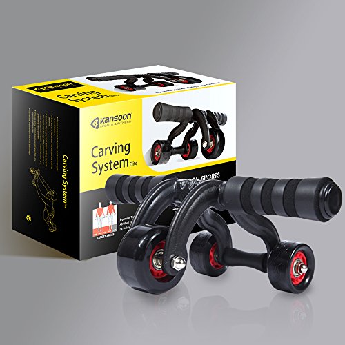 KANSOON-Ab-Roller-Wheel-Exercise-Equipment-34-Ab-Wheel-Innovative-Ergonomic-Abdominal-Roller-Ab-Workout-Equipment-Ab-Roller-for-Home-Gym-Ab-Machine-for-Ab-Trainer-Abs-Roller-with-Knee-Pad
