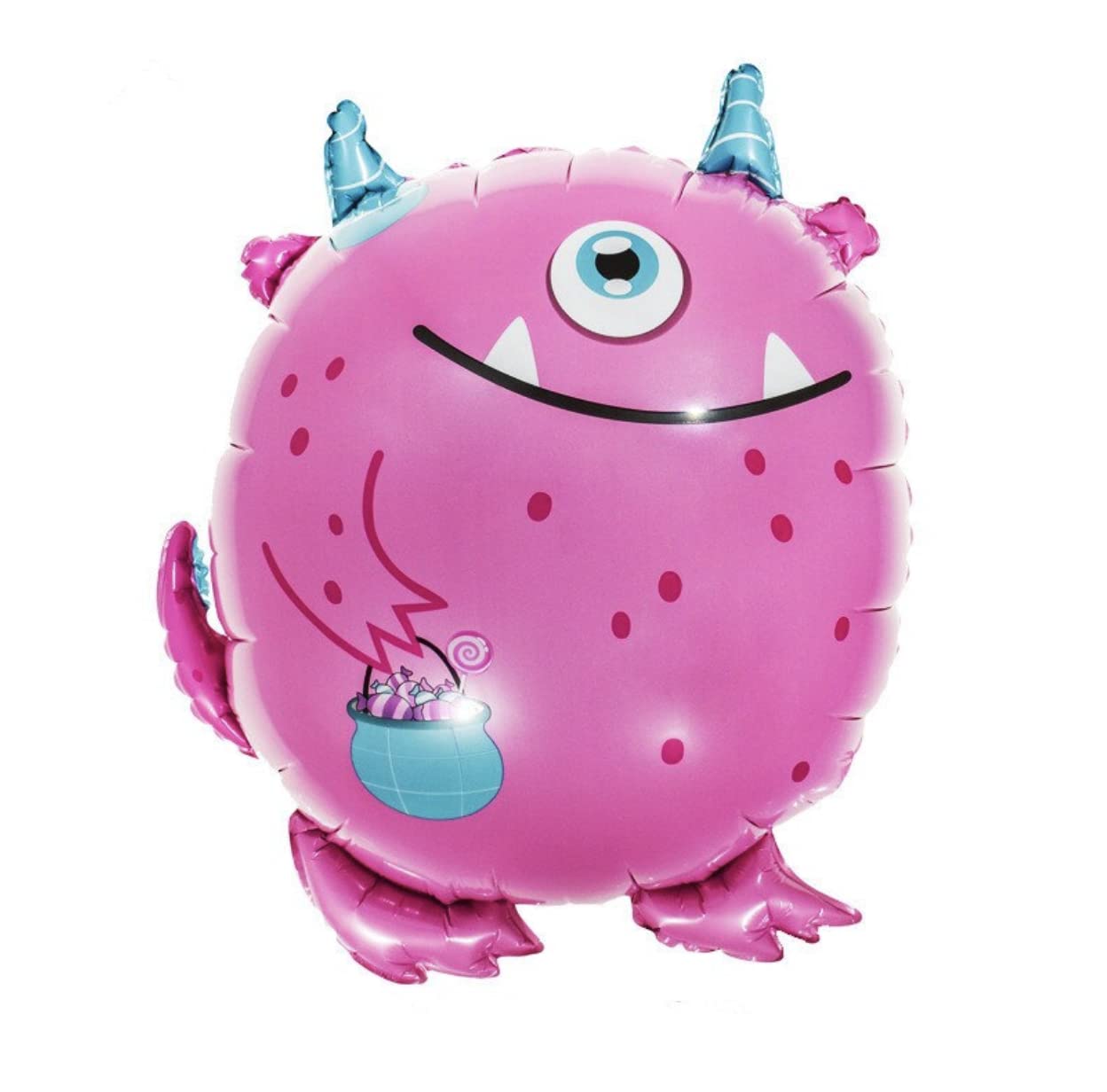Pink Monster Foil Balloon, 60cm (2 pack)