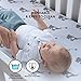 100% Organic Cotton Jersey Knit Soft Fitted Sheet (2 Pack) - Washable Crib Mattress Sheets - Fits Standard Toddler Mattresses