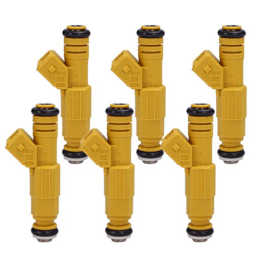 QUIOSS 6 pcs Fuel Injector For JEEP Grand Cherokee Wrangler Comanche 4.0L 0280155700, 0280155710 - Thumbnail 3
