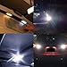 HIKARI Extremely Bright 3030 Chipset LED Bulbs for Car Interior Dome Map Door Courtesy License Plate Lights Compact Wedge T10 168 194 2825 Xenon White Pack of 10