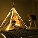 HAN-MM 5 String LED Fairy Lights for Teepee Tents Battery Operated Waterproof LED Strings for Wedding Party Centerpieces Bedroom Kids Decoration (Tent Not Included)