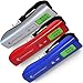 Digital Luggage Scale For Weighing Checked Baggage for Air Travel - Large LED Display - Fast Audible Weight Lock, Very Accurate - Includes Battery, Storage Pouch, Bonus eBook (Sunset Red)