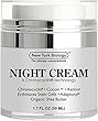 BEST Anti Aging Night Cream Moisturizer With Retinol - Night Time Moisturizing Cream Revitalizes & Rejuvenates Skin while Helps To Get Rid of Wrinkles and Fine Lines - 1.7 fl oz