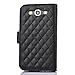S3 Case,Galaxy S3 Case, Welity Black Color Camellia Soft Leather Grid Crystal Pu Leather Wallet Case for Samsung Galaxy S3 i9300 and one gift