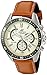 Casio Men's 'Edifice' Quartz Stainless Steel and Leather Watch, Color:Brown (Model: EFR-552L-7AVCF)
