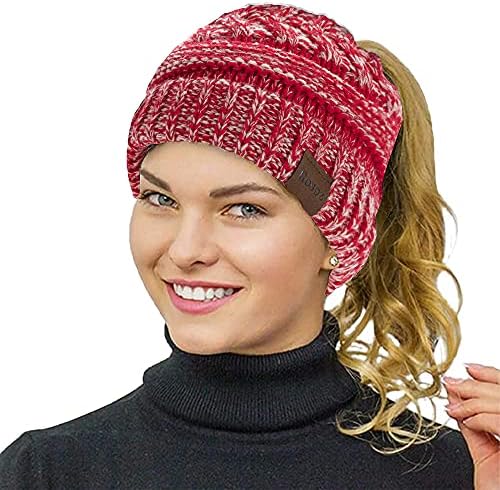 Beanie Hat for Women Winter Knitted Chunky Warm Ski Hats  display picture 2