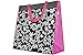 ReBagMe™ Extra Large Very Strong Reusable Grocery Bag - Laminated Recycled Shopper Tote- Very Large Gift Bag- Great Waterproof Beach Bag (19x17x8 Inches, Black. White and Pink)