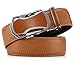 X Xhtang Men's Ratchet Belt Genuine Leather Slide Belts Adjustable
