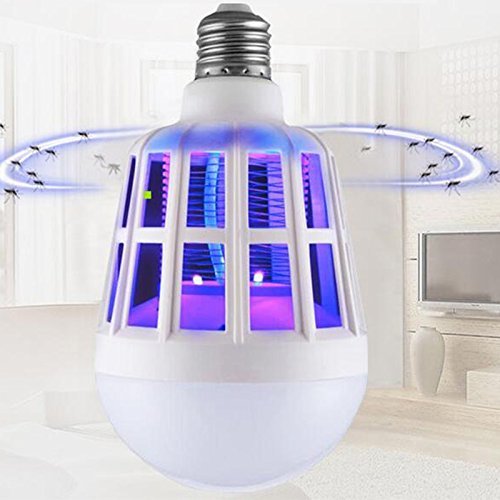 Accreate 2 in 1 Bug Zapper LED Bulb, E27 15W Mosquito Killer Lamp, Pest Control Light Bulbs (220V)