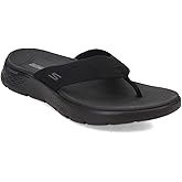 Skechers Performance Women's GO WALK FLEX SANDAL-SPLENDOR,Black/Black, 8