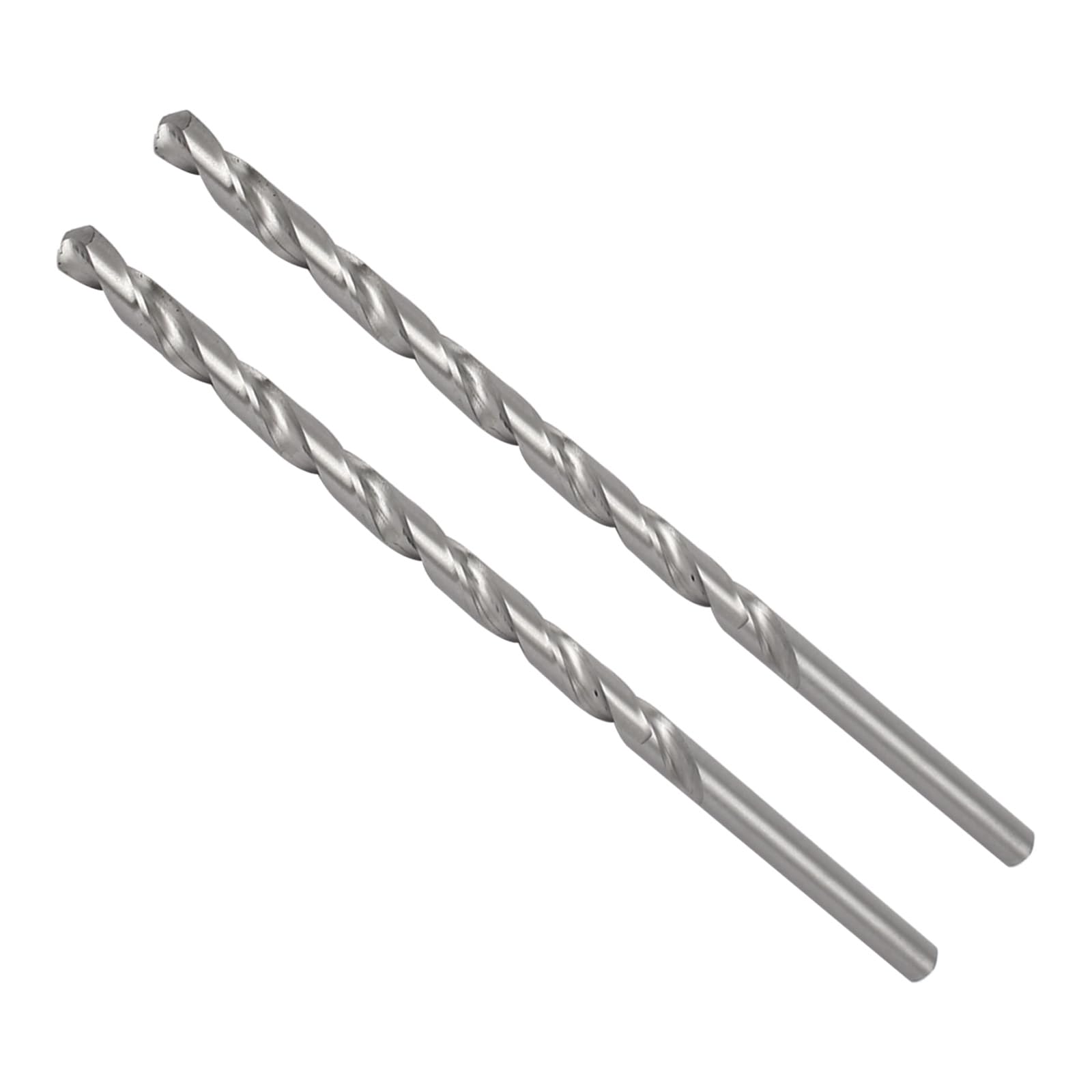 CoCud High Speed Steel Twist Drill Bits, 10mm Diameter 250mm Length, Straight Twist Jobber Drill Bit - (Applications: for Metal Woodwork Plastic Aluminum), 2Pieces