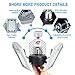 Tanbaby Deformable LED Garage Lights 80W Tribright Garage Light LED Garage Lighting 8000lm LED Garage Ceiling Lights LED Shop Lights for Garage, Warehouse, Workshop, Basement