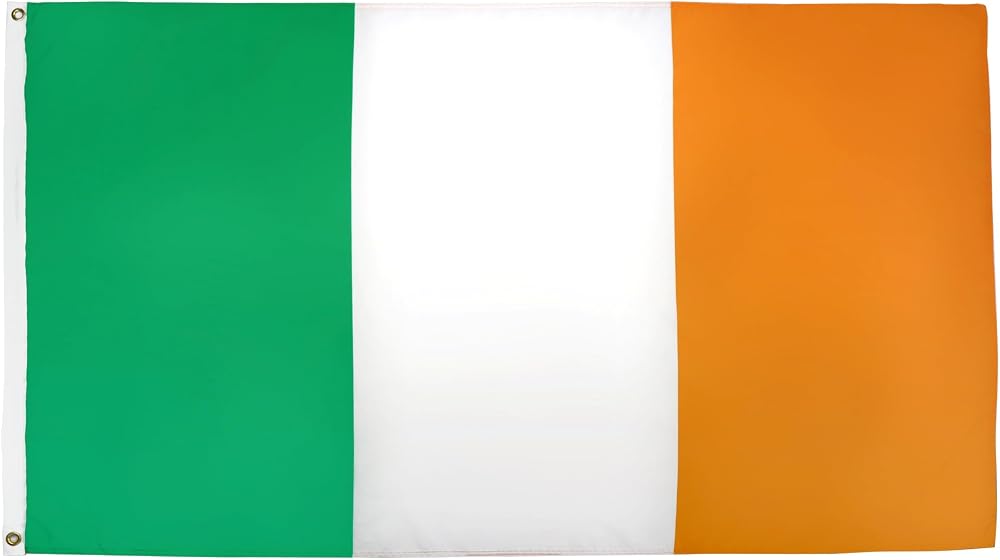AZ FLAG Ireland Flag 3x5 ft 100D Polyester with 2 Brass Eyelets
