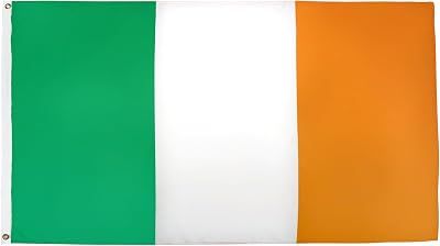 AZ FLAG Ireland Flag 3x5 ft 100D Polyester with 2 Brass Eyelets