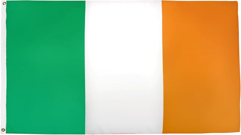 AZ FLAG Ireland Flag 3x5 ft 100D Polyester with 2 Brass Eyelets
