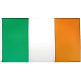 AZ FLAG Ireland Flag - 3x5 Ft - Light Polyester Irish Banner with Two Brass Eyelets - Fade Resistant - Vivid Colors - 3' x 5' Feet - 150x90 Cm