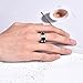 King Will CLASSIC 8mm Silver Tungsten Carbide Ring Black Epoxy Wedding Band Comfort Fit