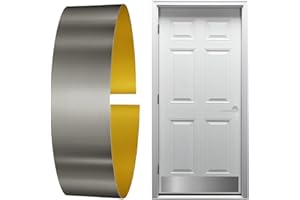 KOSHKA Door Kick Plate Peel and Stick (6"x 34", Stainless Steel Finish)