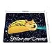 Doge in Taco Chicken Rolls Flying Across The Galaxy Space Fllow Your Dream Amusing Mouse Pad