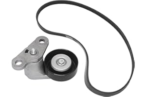 90K-38159 A/C Serpentine Drive Belt Tensioner Kit Compatible with Chevy Silverado Avalanche Express Suburban Tahoe GMC Savana
