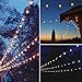 GUDDL Outdoor String Lights 50ft Patio Lights with 55 G40 Bulbs (5 Spare), Connectable Globe String Lights for Party Tents Patio Gazebo Porch Deck Bistro Backyard Balcony Pergola Decor, Black Wire