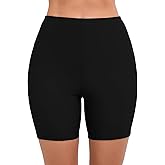 JOYBIK Women's 5" High Waisted Boyshort Swim Board Shorts (Available in Plus) Swimsuits Bottoms