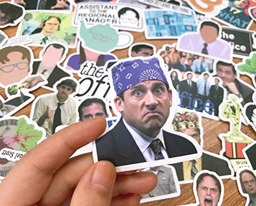 The Office Stickers Pack of 100 Stickers , The Office TV Show Merchandise Stickers for Water Bottle,Laptops, Computers, Flasks, Notebook, Phone Case