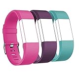 Charge 2 Wristband, Interchangeable Bands for 2016 Fitbit Charge 2, Pack of 3
